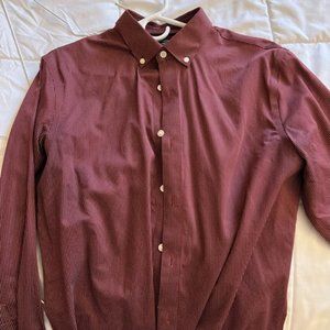 Banana Republic Non-Iron Standard Fit Mens Medium Dress Shirt